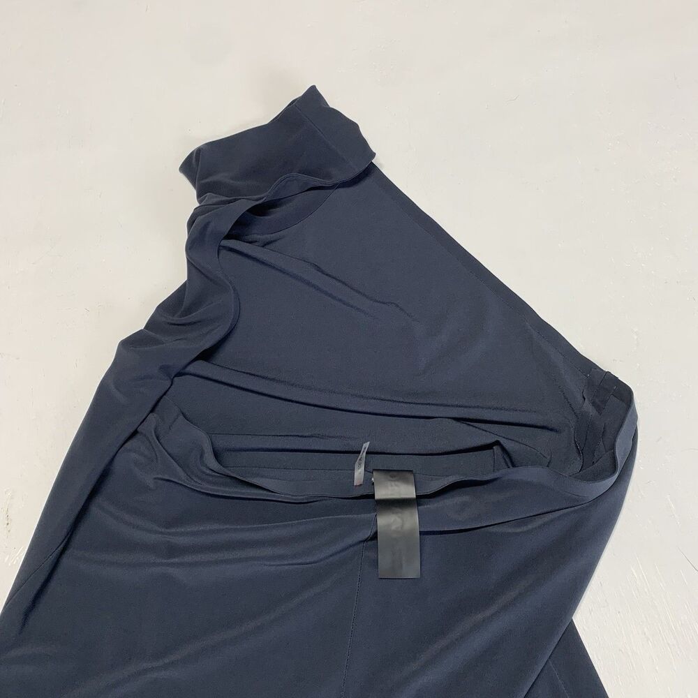 Norma Kamali Women’s Halterneck Maxi Dress Size L (40) Super Soft Deep Blue - Picture 11 of 12